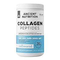 Collagen Peptides by Ancient Nutrition, Collagen Peptides Powder, Unflavored Hydrolyzed Collagen, Supports Healthy Skin, Joints, Gut, Keto and Paleo Friendly, 14 Servings, 20g Collagen per Serving