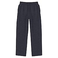 Hanes Boys Ecosmart Open Leg Sweatpants, Midweight Fleece Pants With Pockets