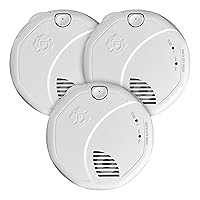 First Alert SMCO100 Battery-Operated Combination Smoke & Carbon Monoxide Alarm - 3 Pack