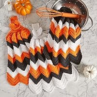 Herrschners Halloween Ripple Towels Crochet Kit