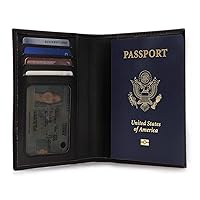 Leather Passport Wallet - RFID Blocking - Unisex