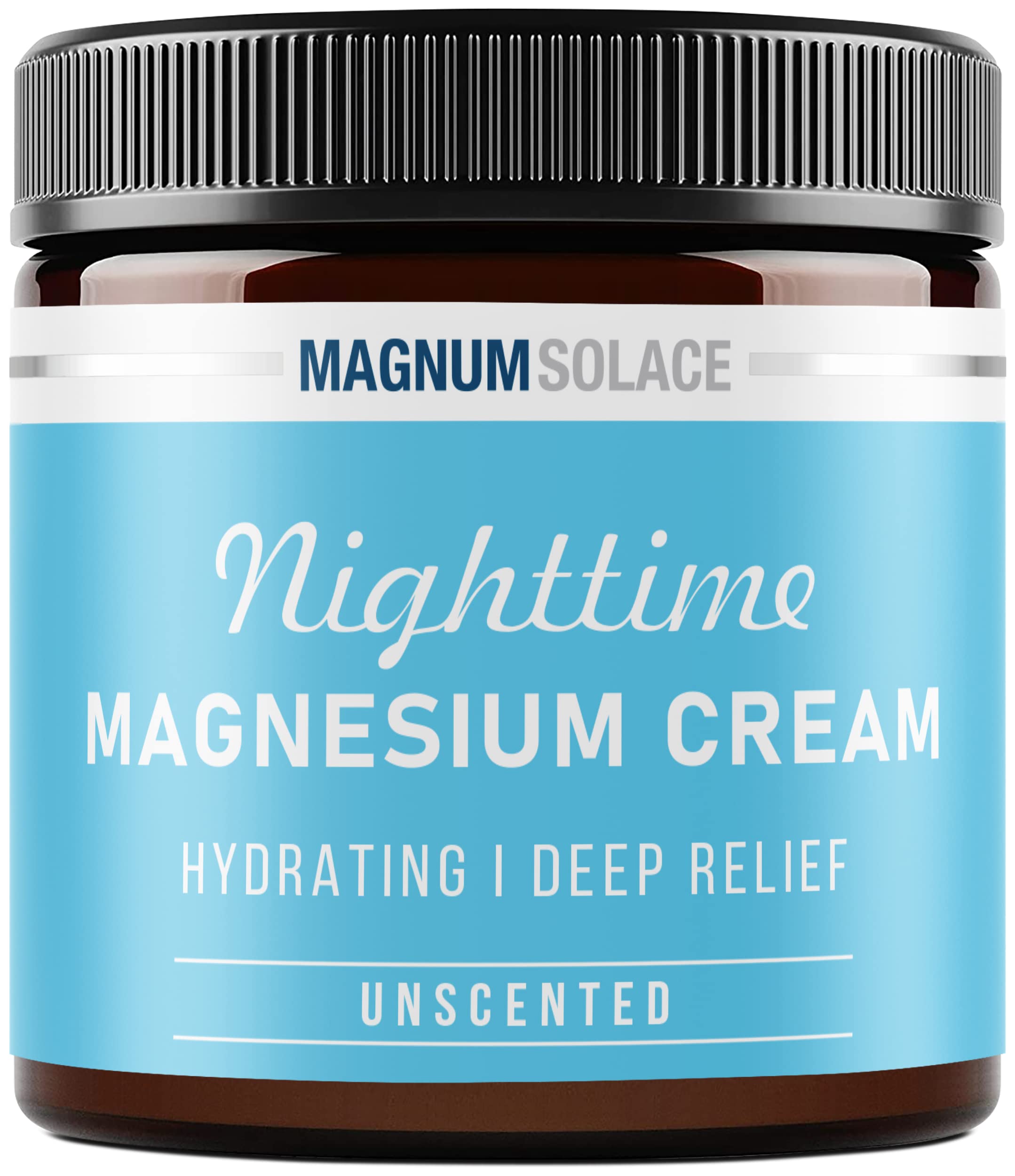 Magnesium Lotion – Nighttime Magnesium Cream – Apply to Legs, Arms or Chest - Topical Magnesium Chloride – USA Made and Safe for Kids (Unscented)
