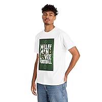 Man I Love Football MIILLFF Funny Football t-Shirt for Man and Woman 100% Cotton