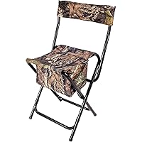 AMERISTEP Hunting Foldable Design Portable Lightweight High-Back Blind Chair with Backrest, Mossy Oak Break-up Country