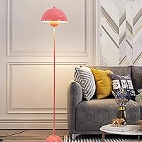 COSYLUX Modern Floor Lamp for Living Room, Industrial Tall Standing Lamp for Bedroom, Metal Shade Reflecting Light Reading Floor Lamp for Office, Nursery Room, Corner(Light Green)