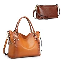 Kattee Genuine Leather Purses and Handbags Bundle with Small Crossbody Bags