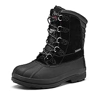 NORTIV 8 Men's Insulated Waterproof Work Winter Snow Boots