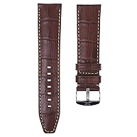 559 ?Indiana? Handmade Genuine Leather Watch Strap, Gold, 22mm