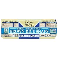 Brown Rice Snaps, No Salt Sesame, 3.5-Ounce(Pack of 12)