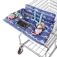 Travel Bug Baby and Toddler Shopping Cart Cover & High Chair Cover - Whales