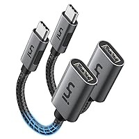 uni USB C to USB Adapter 2 Pack, Thunderbolt 4/3 Compatible Male to Female USB-A Converter, Type-C to USB Heavy Duty Aluminum OTG Cable for MacBook/iPad Pro/Air, Galaxy S24, Laptops, Tablets, etc