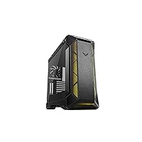 ASUS 90DC0012-B40000 TUF Gaming GT501 Black Case Supports up to EATX with Metal Front Panel, Tempered-Glass Side Panel, 120 mm RGB fan, 140 mm PWM fan, Radiator Space Reserved, and USB 3.1 Gen 1