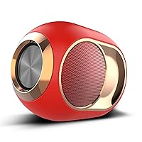 NC Bluetooth Speaker, Wireless Serial Subwoofer, U Disk Card Audio, Built-in 1200 Ma High-Capacity Battery, Medium Volume Playback Time 5-8 Hours Red