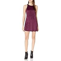 Angie Women's One Size Faux Suede Tank Dress