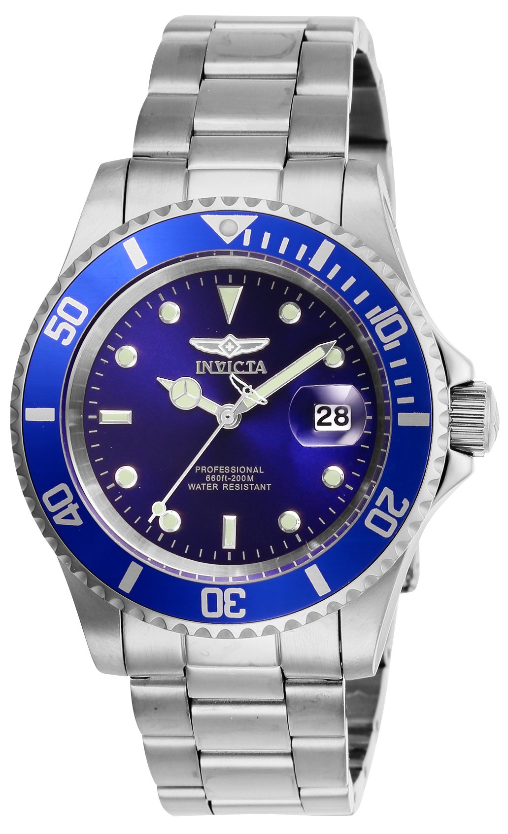 Invicta Men's Pro Diver Quartz Watch with Stainless Steel Strap