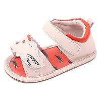 Kids Sandals Baby Cartoon Dinosaur Print Cozy Comfy Lightweight Sneakers Children Anti-Slip Breathable Skin-Friendly Shoes