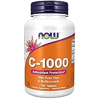 Supplements, Vitamin C-1,000 with Rose Hips & Bioflavonoids, Antioxidant Protection*, 100 Tablets