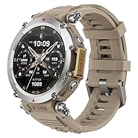 T-Rex Ultra Smart Watch for Men, 20-Day Battery Life, 30m Freediving, Dual-Band GPS & Offline Map Support, Mud-Resistant & 100m Water-Resistant, Military-Grade Outdoor Sports Watch, Sahara
