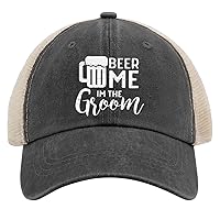 Beer Me I'm The Groom Wedding Rehearsal Dinner Sun Hat Fishing Hats AllBlack Men's Hats & Caps Gifts for Him