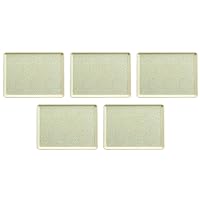 Set of 5 (OF-13) 15.4 inches (39 cm) Long Cloth Tray, Yellow Most NS