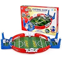 Childrens Foosball Desktop Board Game Football Field Toys Puzzle Interactive Double Battle Catapult Game (S with 4 Balls)