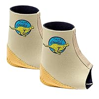 Tuli's Cheetah Heel Cup with Compression Sleeve for Sever’s Disease and Heel Pain for Gymnasts and Dancers, Small, 1 Pair