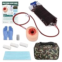Wound Packing Task Training Kit to Bleed Control for Medical Education, First Aid Emergency Practice, Military Trauma Trainer