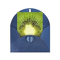 Kiwi Slice Print Greeting Card, Blank Card With Envelope, Birthday Card, 4 X 6 Inches