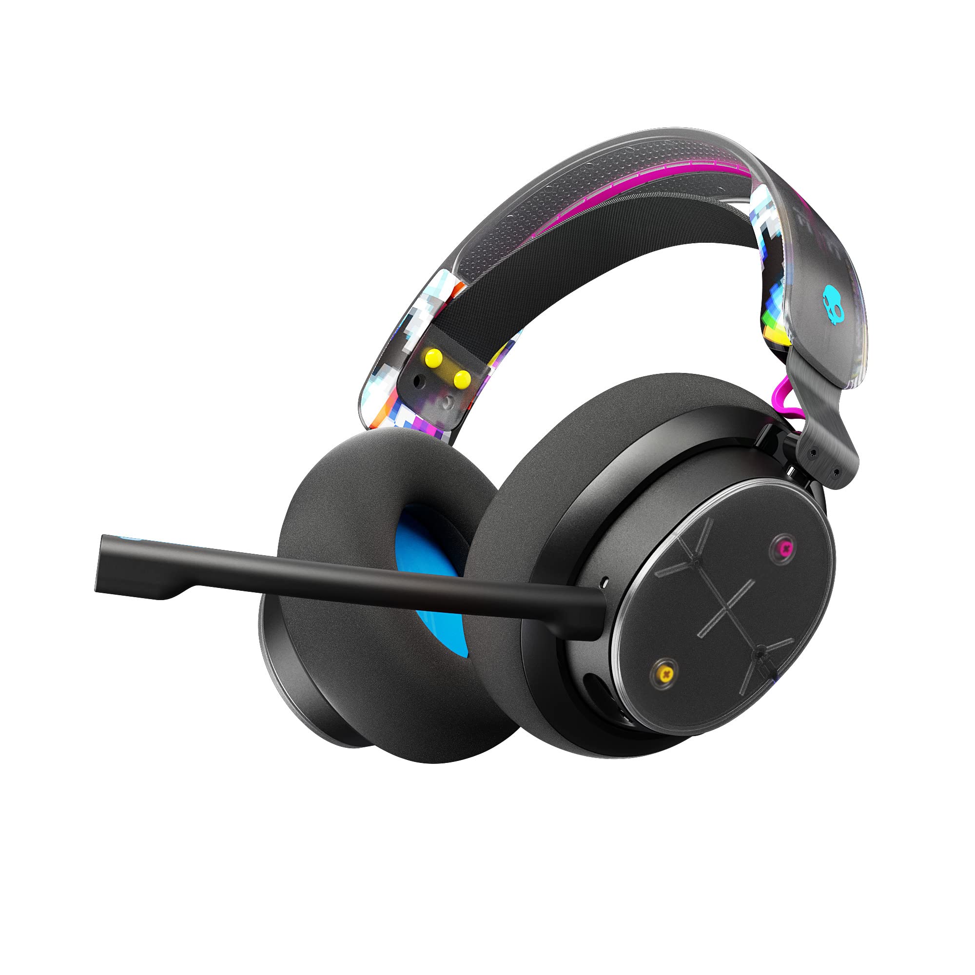Skullcandy PLYR Gaming Over-Ear Wireless Headset, Enhanced Sound Perception, 24 Hr Battery, AI Microphone, Works with Xbox Playstation and PC - Black