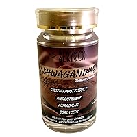 Ashwagandha - 6000mg Extra Strength with Ginseng Root Extract, Pterostilbene, Astragalus & Cordyceps - Adaptogen Stress Relief - Non-GMO, Vegan & Gluten-Free - Promoting Longevity - Thrive Naturally