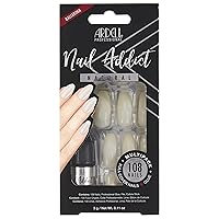 Ardell Nail Addict Artificial Nail Set, Natural Ballerina Multipack