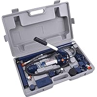 TCE TCE70401 Torin Portable Hydraulic Ram: Auto Body Frame Repair Kit with Blow Mold Carrying Storage Case, 4 Ton (8,000 lb) Capacity, Blue