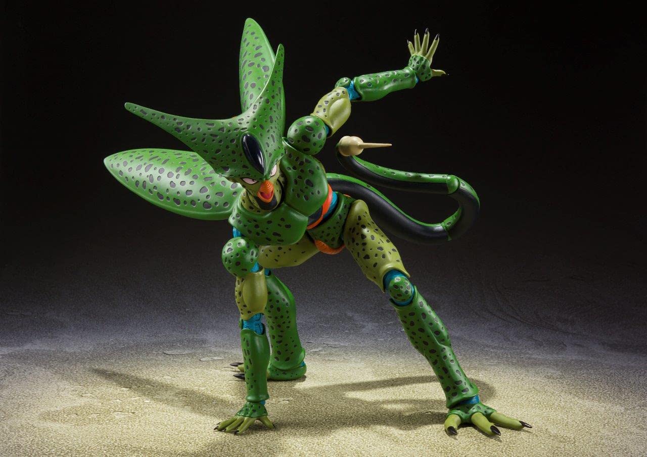TAMASHII NATIONS - Dragon Ball Z - Cell First Form, Bandai Spirits S.H.Figuarts Action Figure