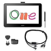 Wacom One 13 Graphic Tablet 2540 lpi 294 x 166 mm USB, W125902491 (2540 lpi 294 x 166 mm USB White One 13, Wired & Wireless, 2540 lpi, 294 x 166 mm, USB, Pen, 33.8 cm)