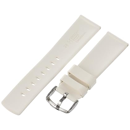 Hirsch Accent Caoutchouc Watch Strap - Premium Caoutchouc - 20mm, 22mm, 24mm - Length - Attachment / Buckle Width - Quick Release Watch Band