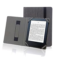 Natural Hemp Linen Cover Case for 7.8 inch eReader Onyx Ritmix Icarus kobo Pocketbook Boox ebook Reader Cover Case (Slate Gray)