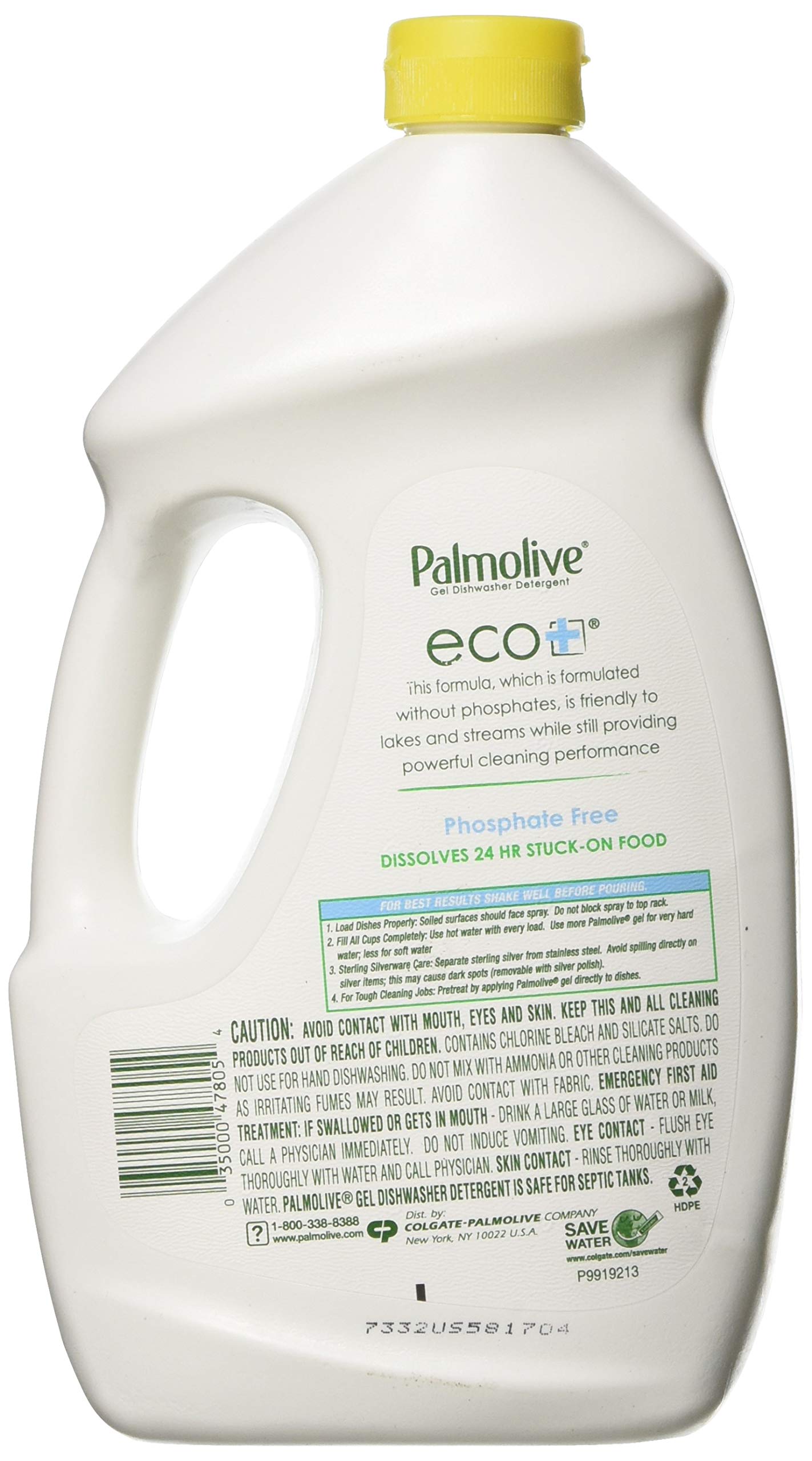 Palmolive Eco Lemon Scent Gel Dishwasher Detergent 45 oz. ( Packaging May Vary )