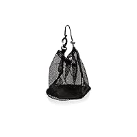 Tandem Sport Individual Volleyball Ball Bag - Mesh Bag for Transporting Single Volleyball - Clip On Ball Holder for Backpack or Duffle - Gift for Volleyball Players - Black Volleyball Bag