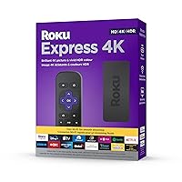 Express 4K 2022 | Streaming Media Player HD/4K/HDR with Smooth Wireless Streaming and Roku Simple Remote with TV Controls, Includes Premium HDMI Cable