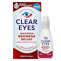 Clear Eyes | Maximum Redness Relief Eye Drops | 0.5 FL OZ