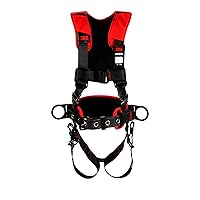 3M Protecta Comfort Construction Style Positioning Harness 1161208, Black, 2X-Large, 1 Ea/Case