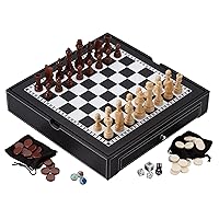 Mainstreet Classics Broadway 5-in-1 Combo Board Game Set