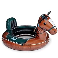 BigMouth Inc. Buckin' Bronco River Tube, Inflatable Raft for River Tubing, Float with Grab n' Latch Rope and Comfy Mesh Seat