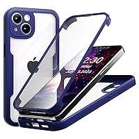 Case Compatible for iPhone Xs Max, 360° Full Body Protection Military-Grade Shockproof TPU Phone Cover with Screen Protector - Royal Blue