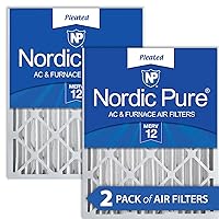 Nordic Pure 16x24x4 (15_3/8 x 23_3/8 x 3_5/8) Pleated MERV 12 Air Filters 2 Pack