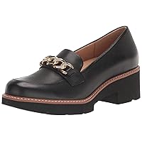 Naturalizer Women Desi Chain Detail Platform Lug Sole Heeled Loafer