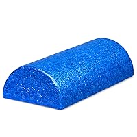 High Density Half Round Foam Roller Support Pain Relieved, Back, Leg and Muscle Restoration, 12
