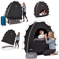 Blackout Tent for Pack and Play, Baby Sleep Pod, Baby Crib Tent, Blackout Canopy Crib Cover, Sleep Pod for Kids with Monitor, Pack and Play Blackout Cover, Pack and Play Tent