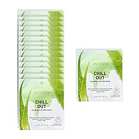 Chill Out Face Masks, 15 Sheets, Hydrating Aloe Vera, Soothing Skin, Unisex