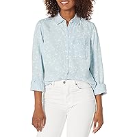 Foxcroft Women's Haven 3/4 Sleeve Butterfly Tencel Blouse